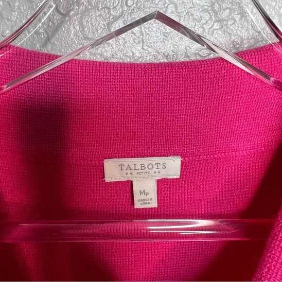 Talbots Pink Short Sleeve Sweater Top - Picture 8 of 8